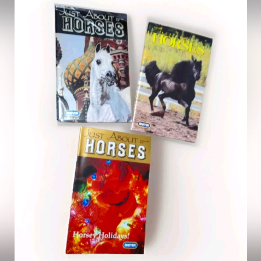 Breyer Just About Horses Magazine SET of 3 (33 Pages each)